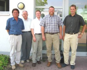 Willi Teutsch, Northeim, Horst Niemeier, Osterode, Dr. Bernd von Garmissen, LHS, Achim Hübner, Göttingen und Gerhard Rudolph, Alfeld, 2005