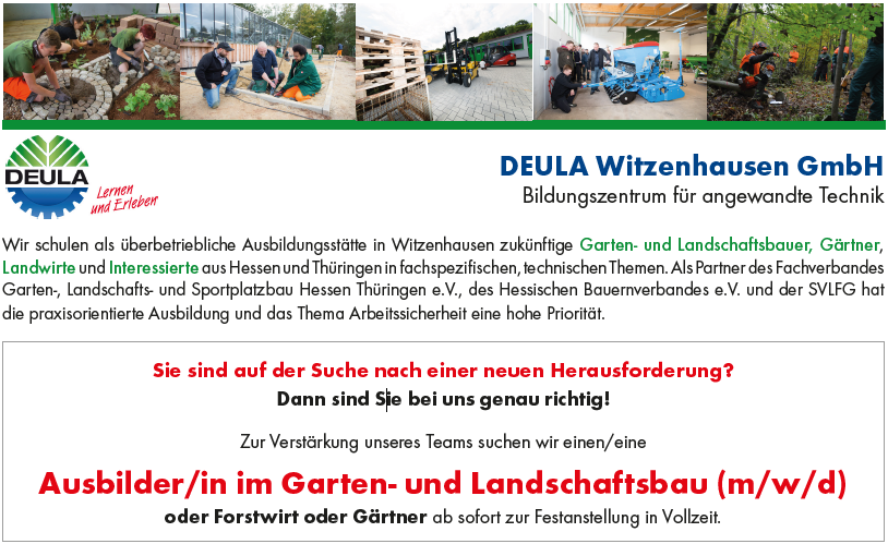 Stellenausschreibung: Ausbilder/in im GaLabau | Landvolk Göttingen Kreisbauernverband